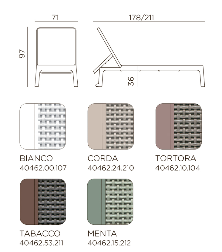 Plano Sunlounger Nardi -0